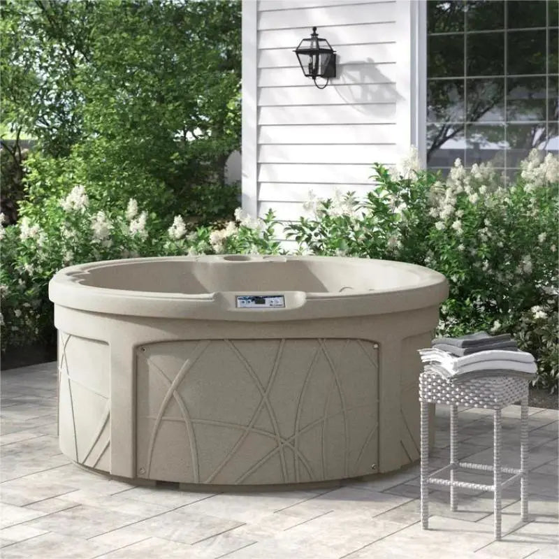 Lifesmart Spas 4 Person 13 Jet Oval Plug And Play Hot Tub