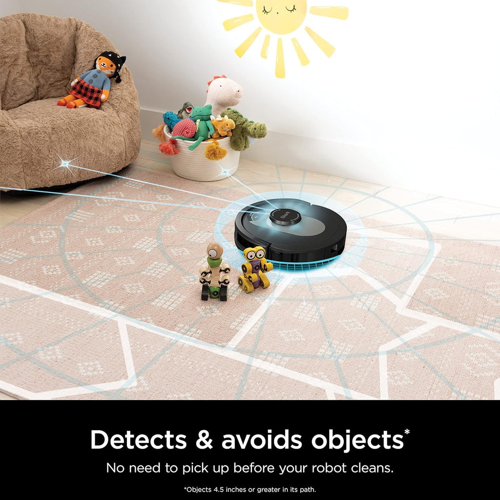 AI Robot Vacuum with XL HEPA Self-Empty Base, Bagless, 60-Day Capacity, LIDAR Navigation, Perfect for Pet Hair, Compatible with Alexa, Wi-Fi Connected, Carpet & Hard Floor, Black